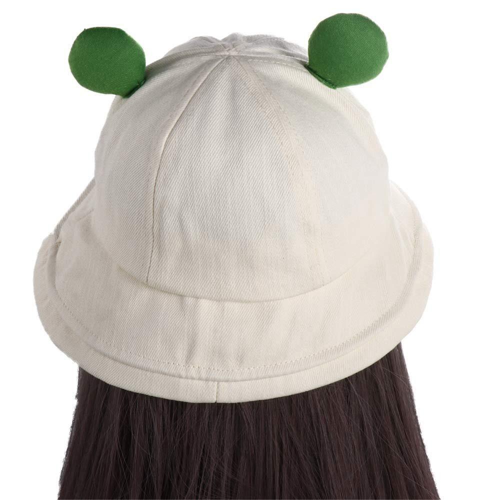 Big Brim Frog Fisherman Hat Breathable Cute Sun Visor Hat Fashion Women Bucket Hat  Leisure Wear