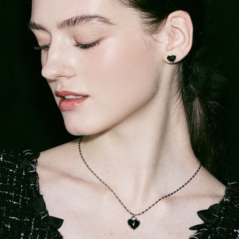 VINTAGE HOLLYWOOD Keyhole Heart Necklace_VH249ONE001M