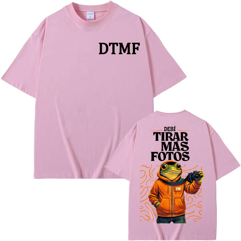 Rapper Debi Tirar Mas Fotos DTMF 2026 Merch Tee Shirt Summer Vintage High Quality T Shirt Unisex Women Short Sleeve Cotton Tshirts