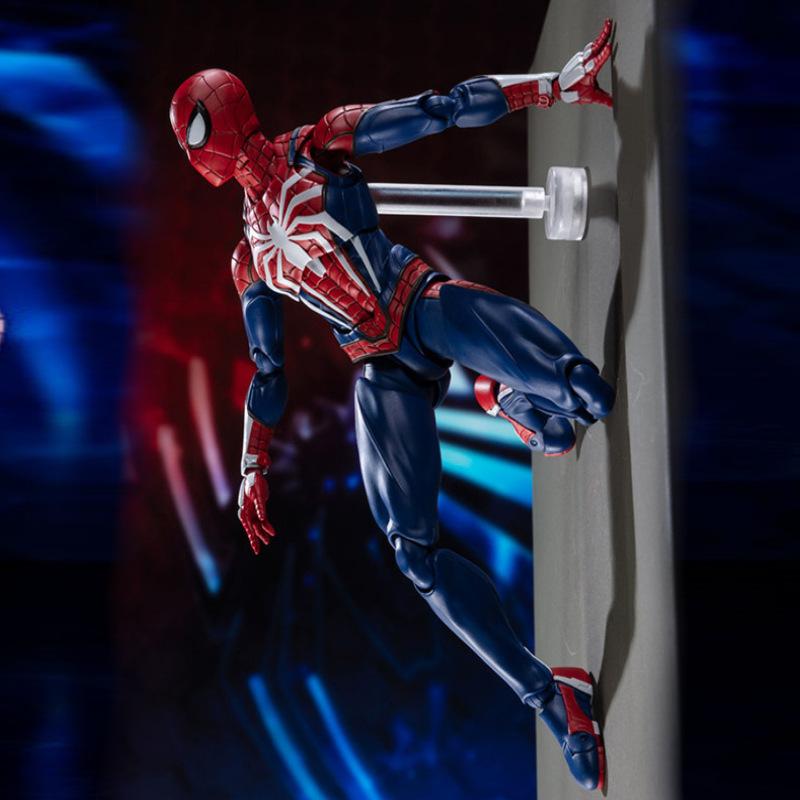 PS4 Spiderman Figure Avengers Spider Man Action Figures Upgrade Suit PS4 Game Edition Doll  Toys For Boys Gift