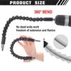 WISEUP 295MM Flexible Shaft Set Screwdriver Drill BitHolder Connect Link Electronics Drill 1/4" Hex Shank295mm Car Repair Tools