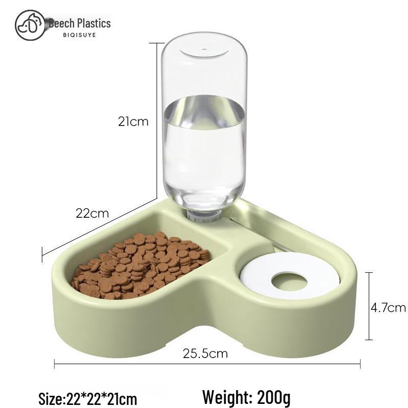 

Heart-Shaped Automatic Water Dispenser & Double Feeding Bowl for Cats and Dogs