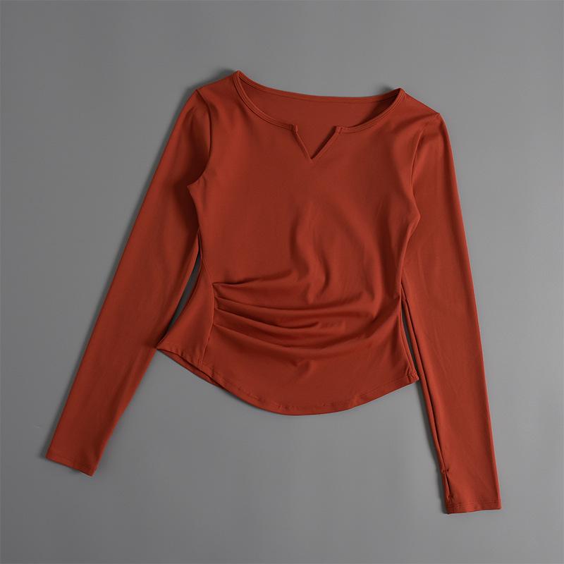 Slim Fit Long Sleeve Quick-Dry Breathable T-Shirt for Running & Yoga