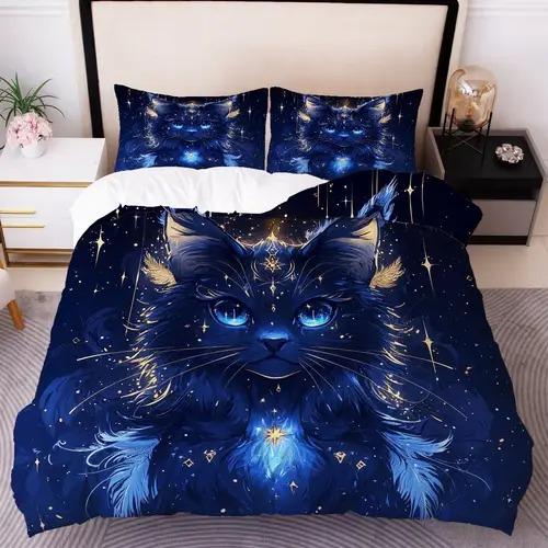 Comforter Cat With Cat Pattern Suitable For Children Boys Girls And Adults Soft Warm Comfortable And Breathable