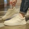 New Mens Casual White Shoes Designer Leather Business Shoes Italian High Quality Comfy Casual Shoes for Men Sneakers Mocassins