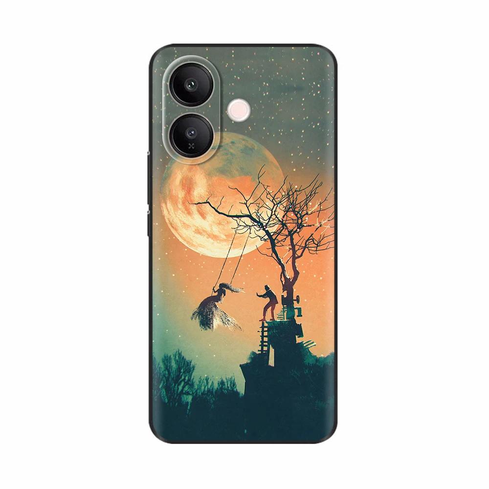 For Vivo V60 Lite Case Case Sweet Love Heart Flower Soft Silicone TPU Cover For Vivo V60 Lite 4G 5G Phone Cases Protective Coque