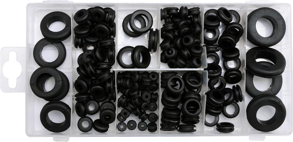 RUBBER GROMMET SET 180 PCS MIX - YT-06878
