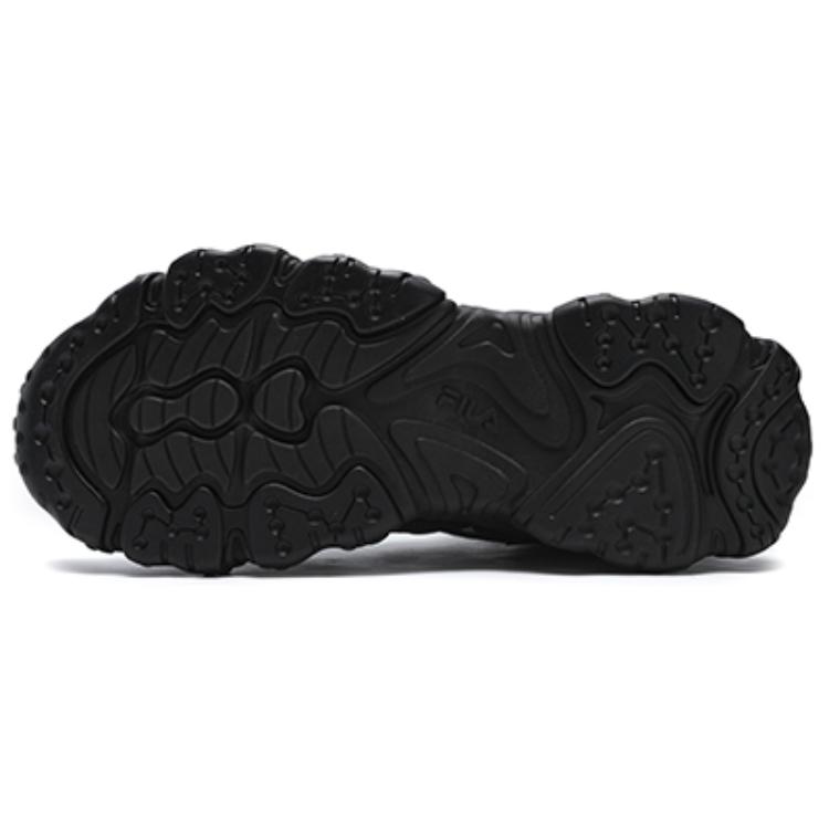 FILA Fluid 5 Comfortable Simple Fleece Mid-Top Casual Running Shoes Men sneaker Black F12M442122F-BK