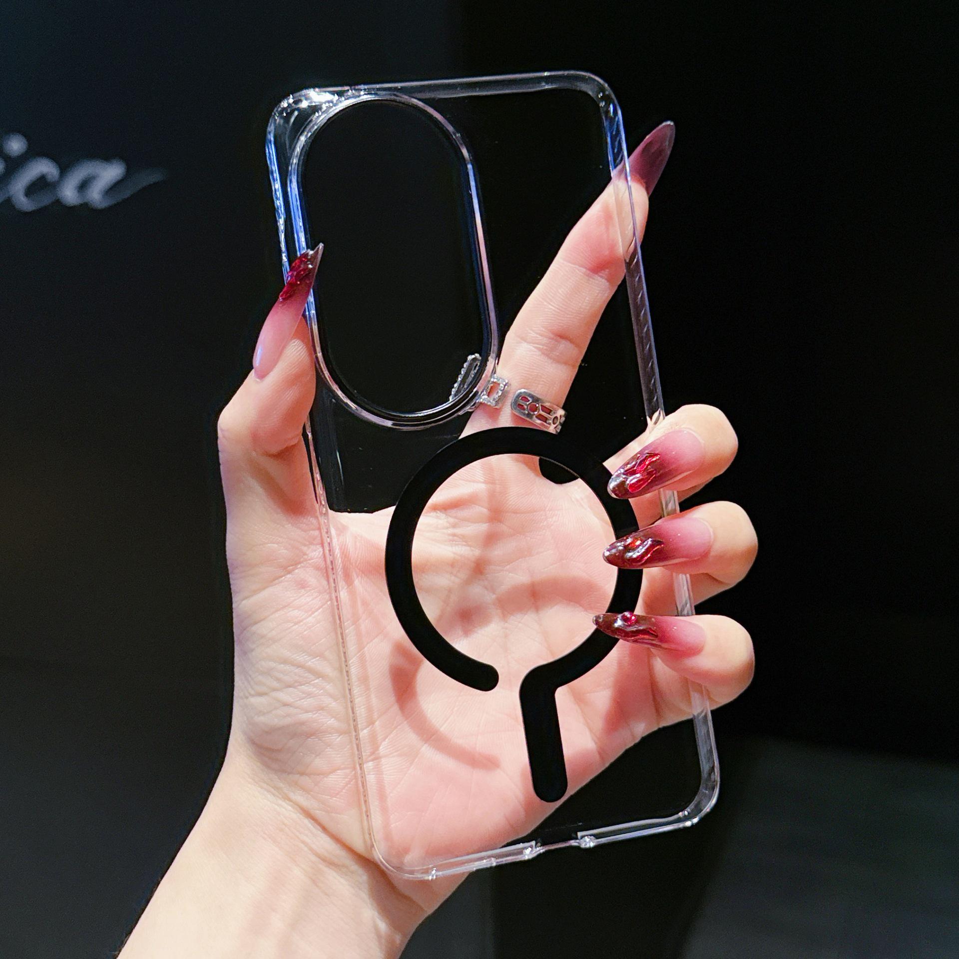 

High Transparency Shockproof Phone Case with Question Mark Design for VIVO 20 PRO - Non-yellowing, Magnetic, and Anti-fall Vivo S20