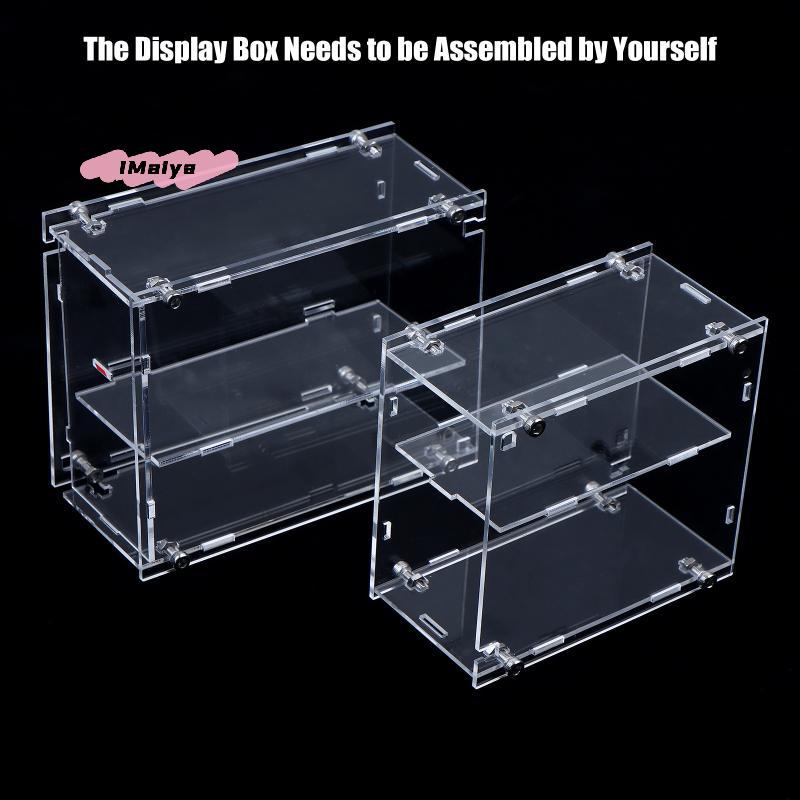 M-1/64 Model Cars Acrylic Dustproof Display Case for Mini Size MiniGT Tomica Hotwheels Assembled Empty Box Cabinet Toy Vehicles