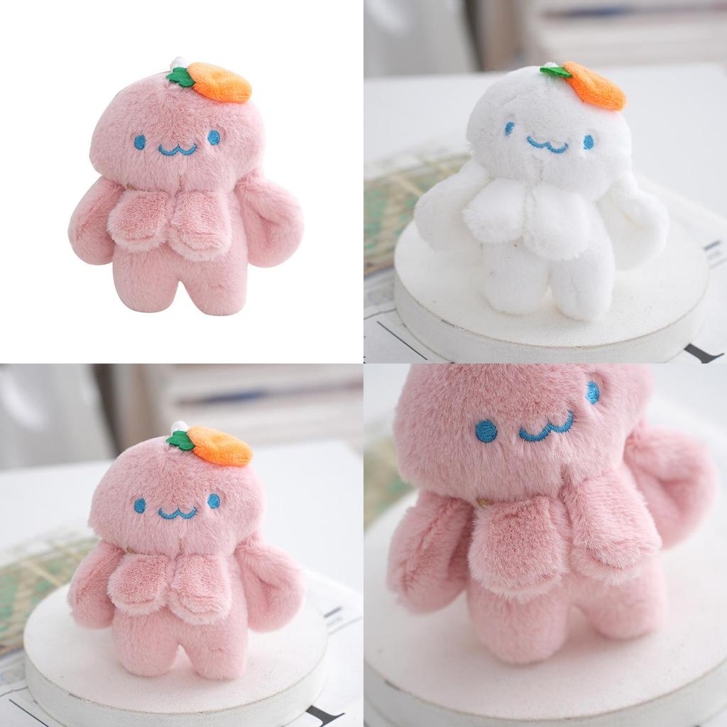 Adorable Plush Bunny Keychain With Soft Rabbit Doll Fluffy Backpack Charm 12cm