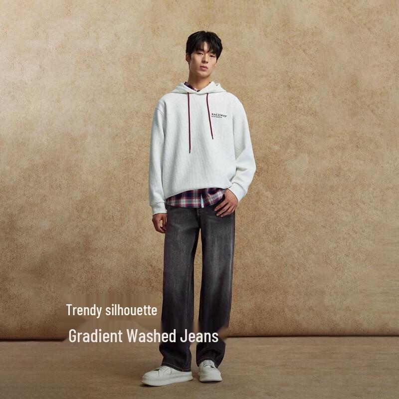 JACK&JONES Men's 2025 Autumn Wide-Leg Jeans