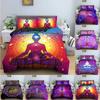 Seven Chakras Buddha Mandala Comfortable Duvet Quilt Cover Pillowcase Bedding Set Children Bedroom Decoration Home Textile