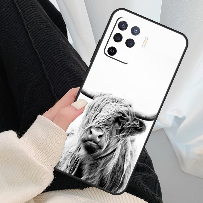 

Cute Highland Cow Case For Oppo A17 A57 A77 A40 A78 A54 A74 A94 A76 A16 A96 A18 A60 A80 A38 A58 A98 A15 A5 Pro OPPO A98 5G