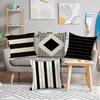 Home Decor Modern Black And White Geometric Pattern Pillows Pattern Cushion Cover Suitable For Sofa Bedroom Car Pillow Cover