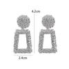 Vintage Earrings Large for Women Statement Earrings Geometric Metal Pendant Earrings Trend Fashion Jewelry