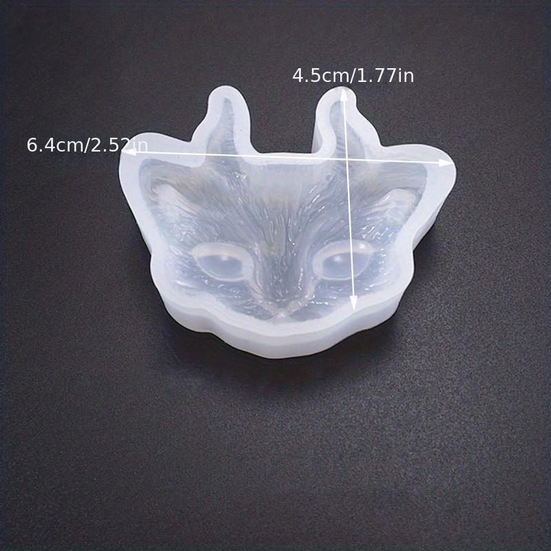 

3D Devil Cat Resin Molds Kitten Head Silicone Molds Horned Animal Casting Mold for Epoxy Resin, Clay, Soap, Candle, Jewelry Making