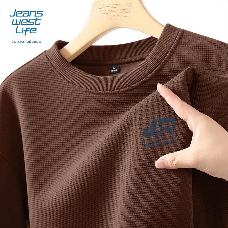 

Jeanswest Men s Waffle Knit Round Neck Sweatshirt 3XL
