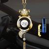 Car Aromatherapy Hanging Ornament for Odor Removal - Rearview Mirror Pendant with Empty Bottle.