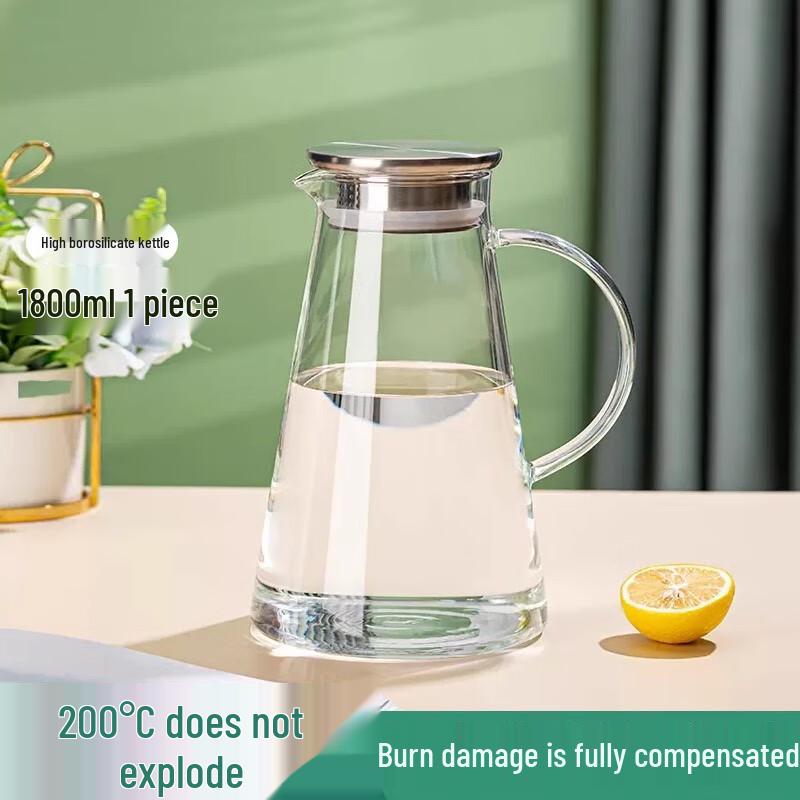 High-Temperature Resistant Glass Pitcher