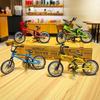 Creative Cartoon BMX Bicycle Keychain Toy - Finger-Sized Simulation Model Gift