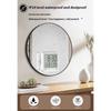 Bathroom Timer Clock Shower Clock,Waterproof for Water Sprays Bathroom Clock Wall Mount,Displays Time,Temperature Date