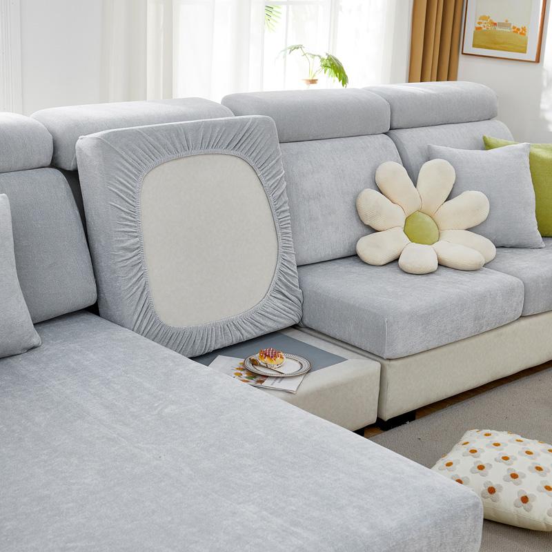 Elastic Sofa Chaise Cover Set Lounge for Living Room Cushion Seat Covers Adjustable Couch Armchairs 2 3 Seater Places Slipcovers