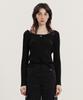 OIOI COLLECTION New Normal Slim Fit Knit_Black