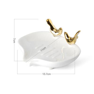 Porte-savon en céramique nordique YIXI avec égouttoir