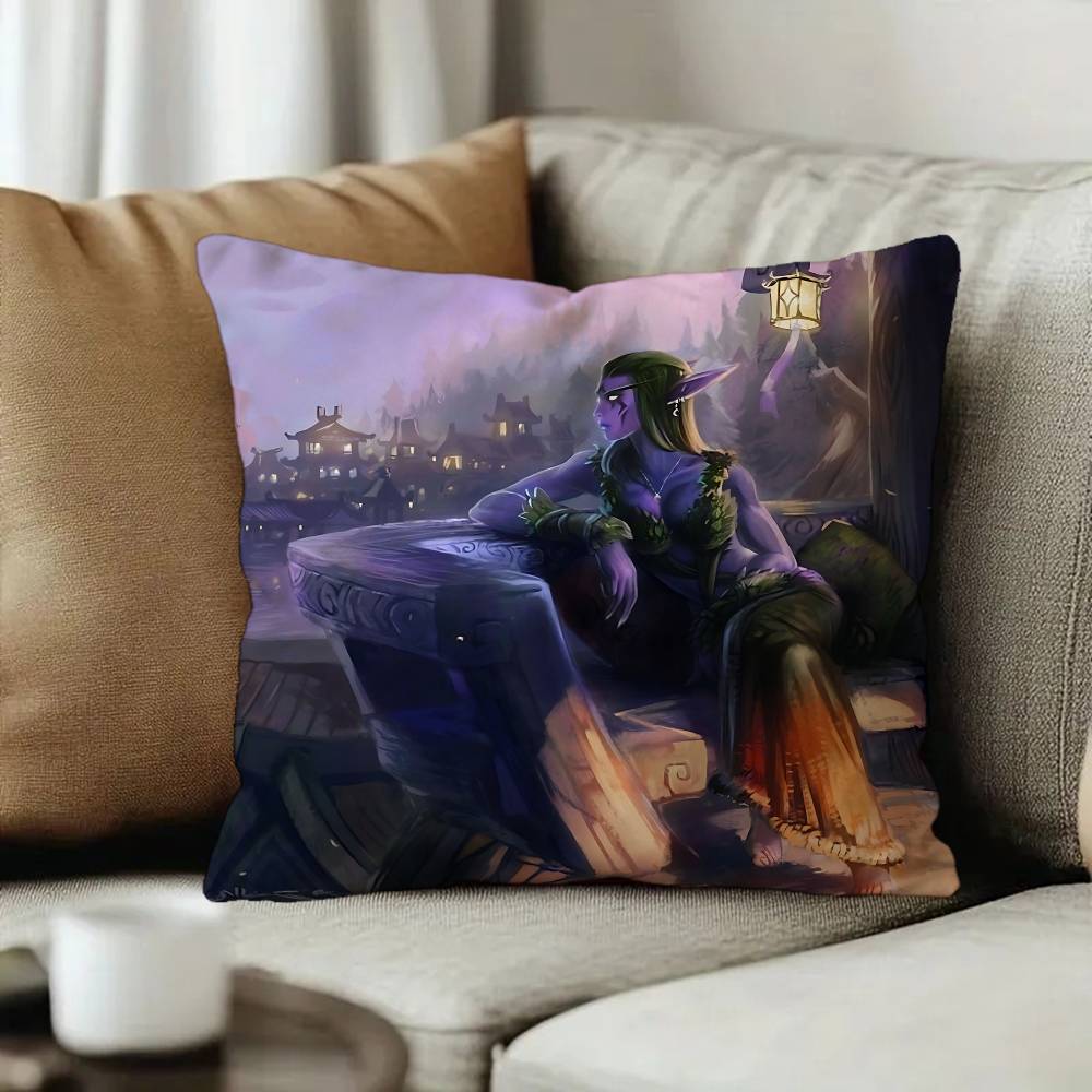 Explore the unknown W-World Of W-Warcraft Cushion Cover Pillowcase Upholstery Sofa Throw Pillow Home Decor Pillowcas