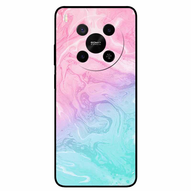 Für ZTE Blade V70 Max / Nubia V70 Max Marmor-Bemaltes Weiches TPU-Silikon-Rückseitenabdeckung Case Für Blade V70 Max Fusion Black Case V70Max
