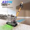 Handheld Vacuum Cleaner Cordless with Touch Screen 35000Pa Suction Power High Efficiency Filtration Anti-Tangle Brush Automatic Regulation