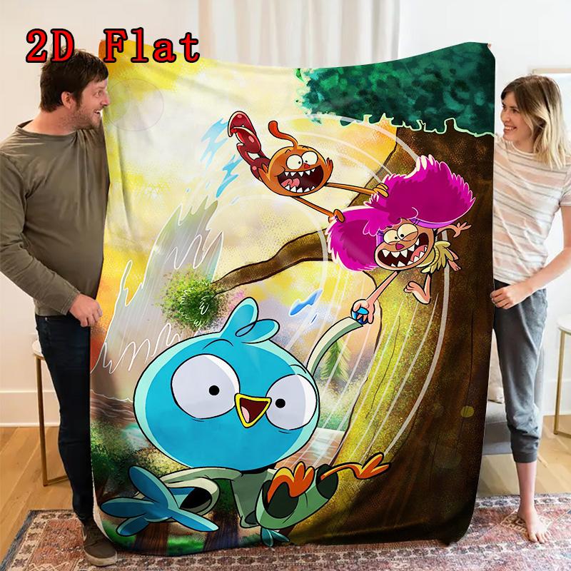 Anime Characters 2D Flat Pattern Flannel Blanket High Quality All Seasons Warmth and Comfort Perfect for Christmas Gifts.PMT0914303