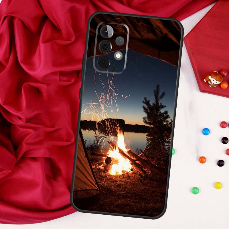 Camping Nature Mountain For Samsung Galaxy A15 A55 A53 A33 A35 A22 A32 A52 A54 A34 A14 A56 A36 A26 A16 A05 A06 Case