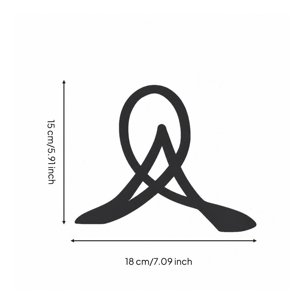 Geometric Knot Sculpture Modern Tabletop Statue Artistic for Office, Minimalists
