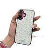 Pink and Green Floral Bow Is Suitable for iPhone17/16 Mobile Phone Case, Apple 14Pro Matte PC13 Fresh 15 Sets.