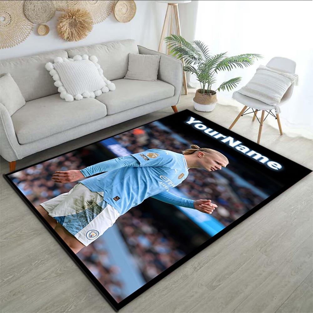 Haaland (3) Personalizza il tuo tappeto con nome, cuscino per sedia da ufficio, regalo per camera da letto, soggiorno di casa.