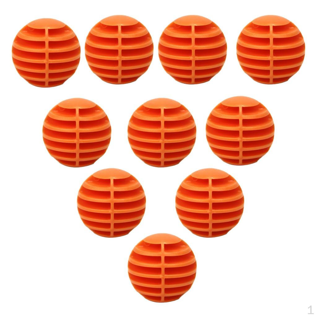 

10 Pcs Colored Golf Practice Balls for Golfers of All Ages And Beginners помаранчевий