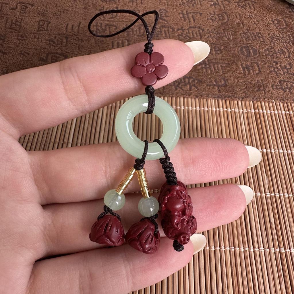 Pixiu Lotus Zinnober Tasche & Handy Anhänger