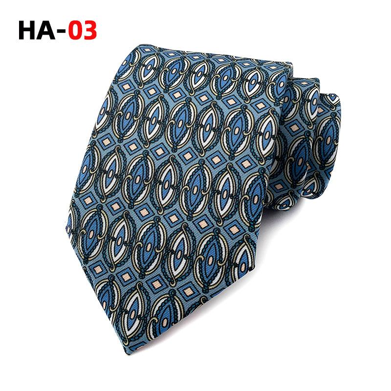Mode Retro Druck Imitation Seide Stoff Herren Krawatte