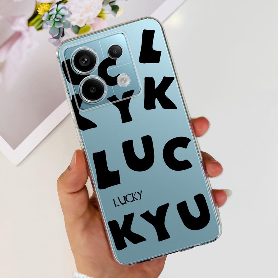 For Xiaomi Poco X6 5G Case PocoX6 Pro New Fashion Painted Cover Clear Silicone Phone Case For Xiaomi Poco X6 Pro X6Pro 5G Bumper