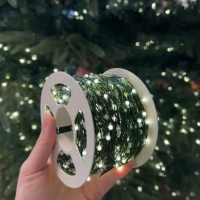 20M Christmas Fairy Light with Remote Control Waterproof 8 Modes Xmas Tree Wedding Party Indoor Outdoor Wall Decoration Green LED Copper Wire Lamp