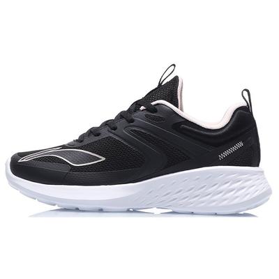 Li Ning Zapatillas de Running Ligeras con Absorción de Impactos de Caña Baja para Mujer Zapatilla Negra Blanca ARHR064-2