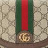 Gucci Ophidia Distressed Double G Logo Old Flower All Over Print Canvas and Leather Shoulder Crossbody Bag Mini Women's Brown