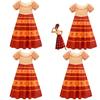 Lebhaftes Encanto Prinzessinnenkleid für Mädchen Perfekt für Partys und Cosplay