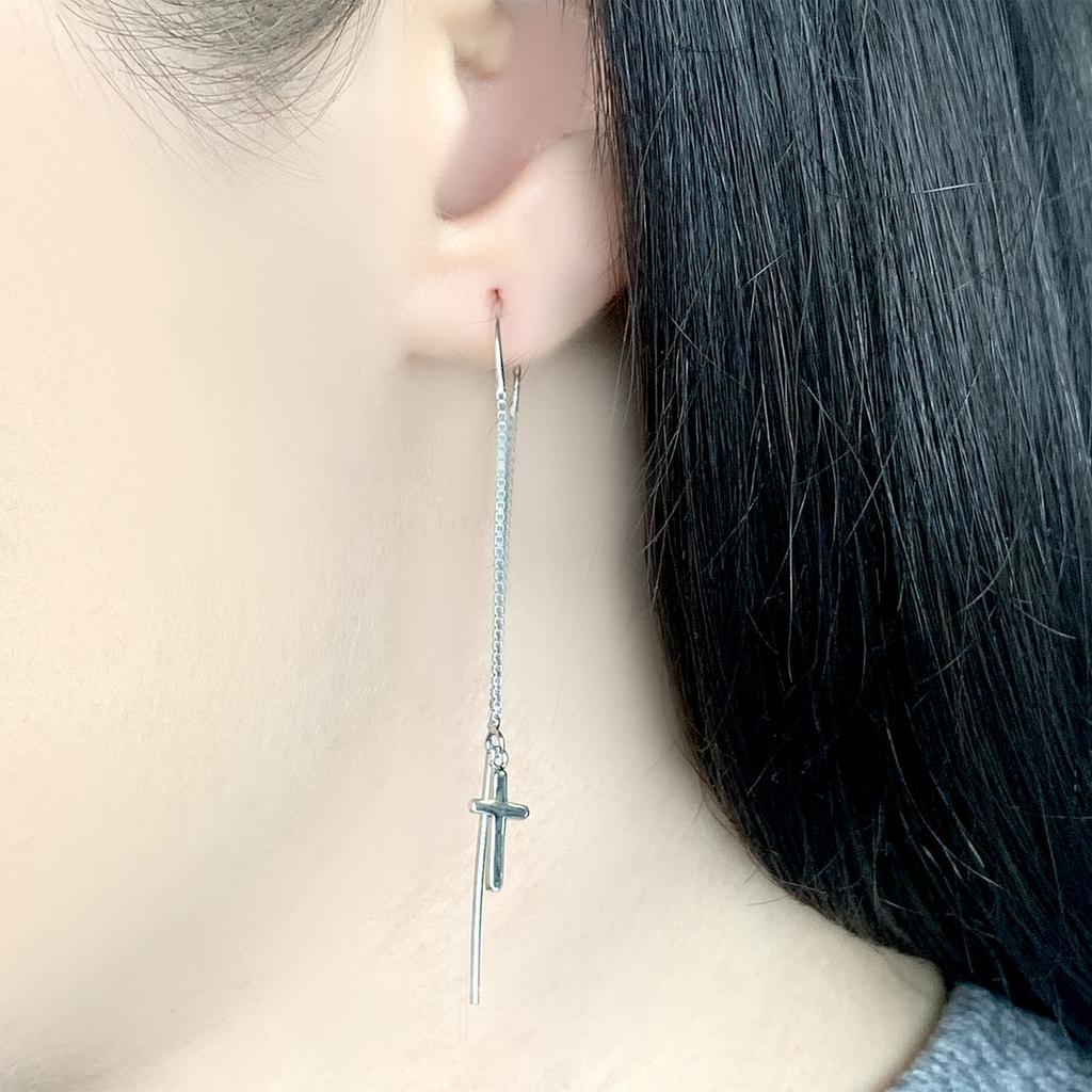 Silver Earrings Without Stones (1978238)