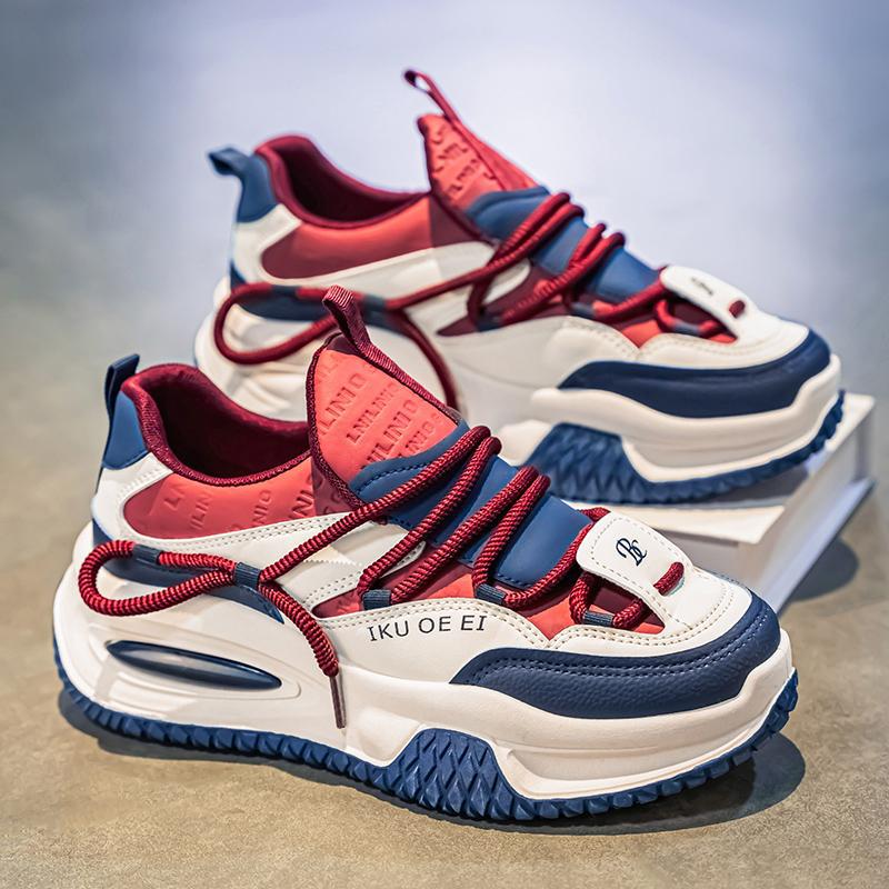 2025 New Men's Niche New Korean Version of Versatile Casual Sports Running Shoes Student Trend Retro Dad Shoes