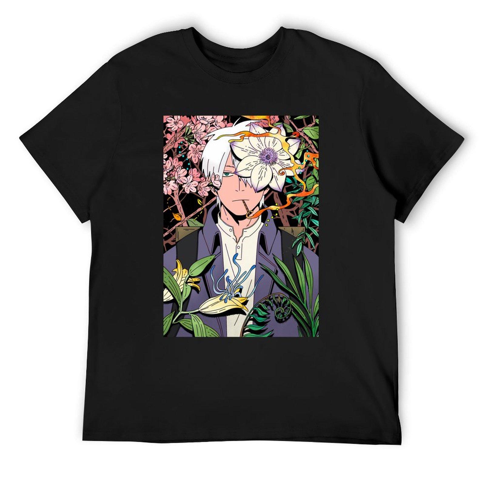 

Music Retro Anime Tv Mushishi Series Cute Graphic Gift T-Shirt Blouse oversizeds plus size men clothing 4XL
