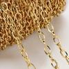 Nicht verblassend 2 Meter 1 Meter Edelstahlkette 4 mm Oval Gliederkette Cubanische Ketten für Halskette Schmuckherstellung DIY Zubehör Großhandel