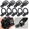10Pcs Universal Fit Cargo Tie Down Ring Heavy Duty Trailer Pull Hook Fastener Ring Truck Bed